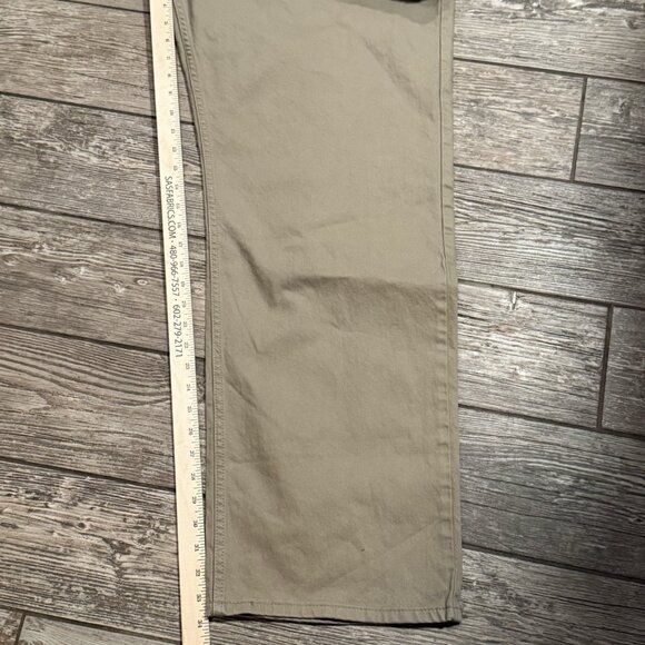 LEVI'S JEANS 505 MEN'S Size 50X34 Regular Straight Leg Stretch Khaki NWT - Picture 7 of 10
